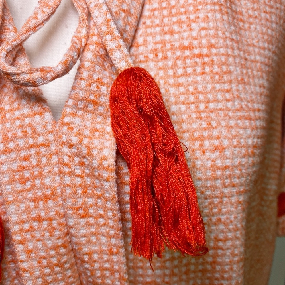 Voy Embroidered Peach Midi Dress - Picture 15 of 15